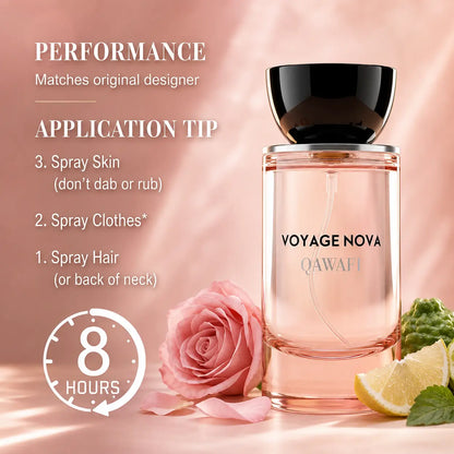 Voyage Nova™ Signature Rose Perfume | Fruity Floral Women's Fragrance