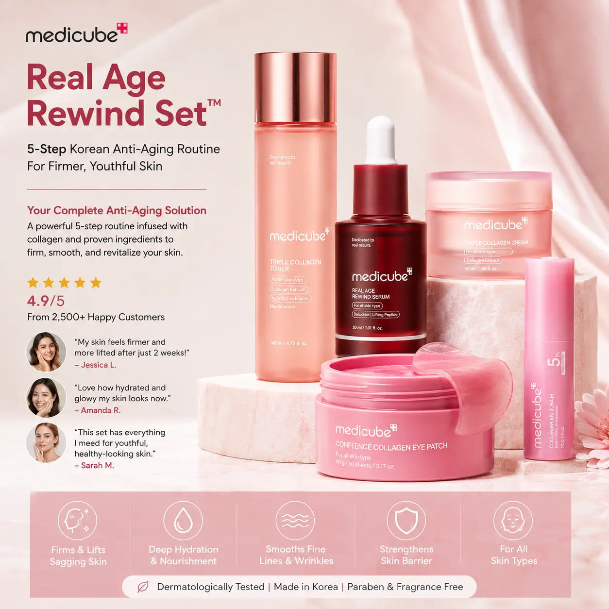 Medicube Real Age Rewind™ 5-Step Anti Aging Set