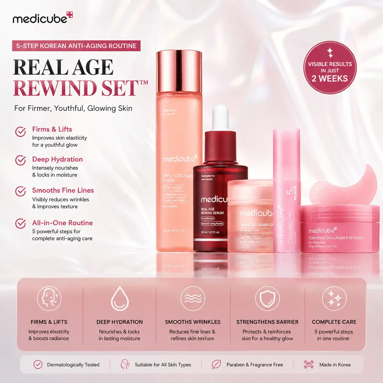 Medicube Real Age Rewind™ 5-Step Anti Aging Set