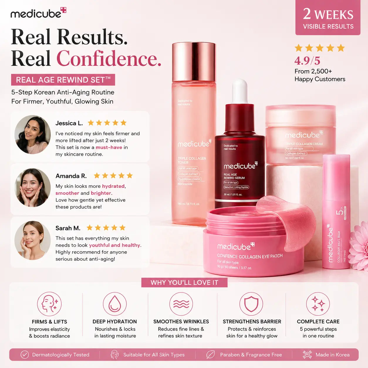 Medicube Real Age Rewind™ 5-Step Anti Aging Set