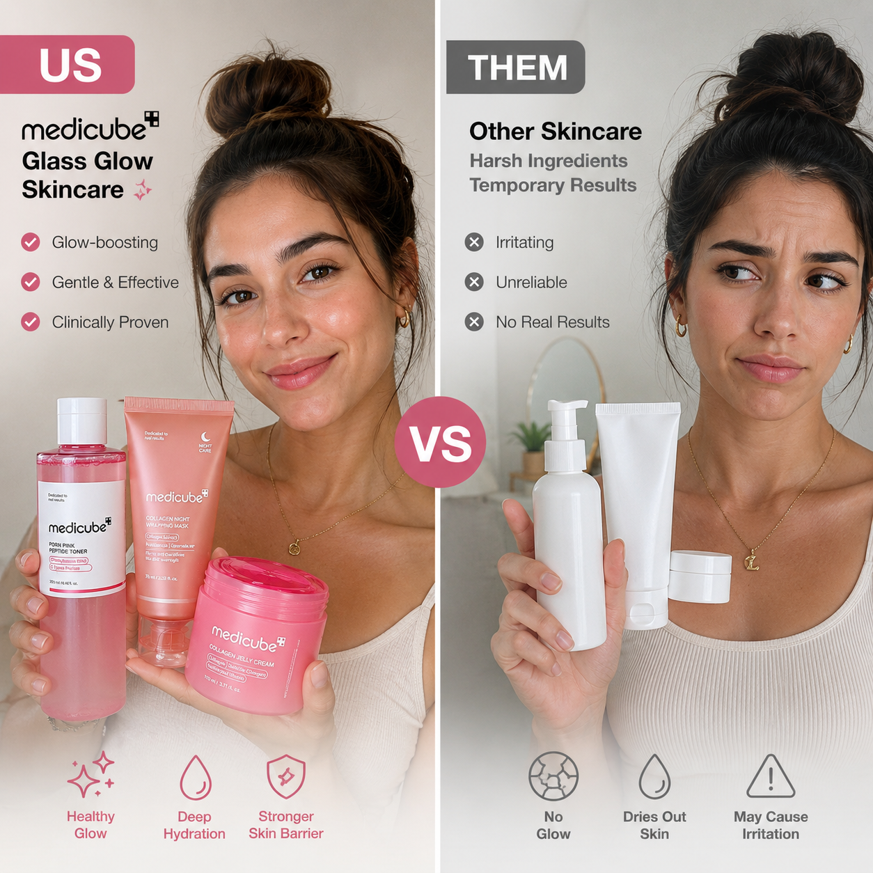 Medicube Glass Glow Set-8 Korean Skincare Essentials for Dewy, Glowing Glass Skin