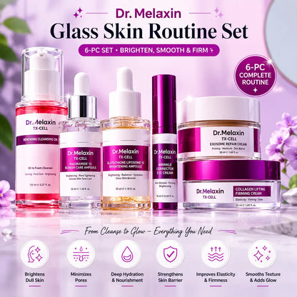 Dr. Melaxin Glass Skin Routine Set Brighten, Smooth & Firm