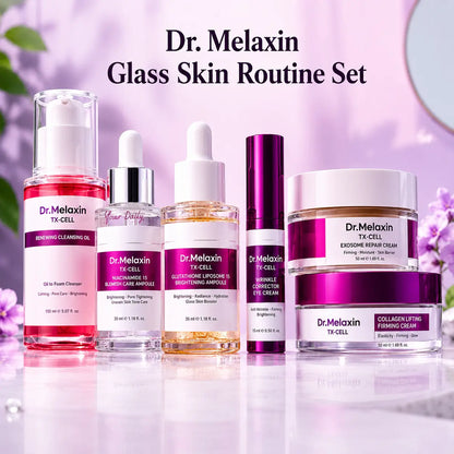 Dr. Melaxin Glass Skin Routine Set Brighten, Smooth & Firm